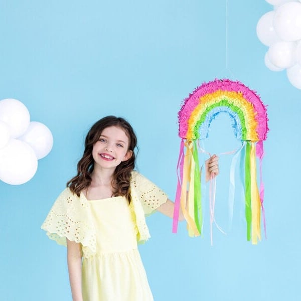 Pinata Regenbogen, befüllt