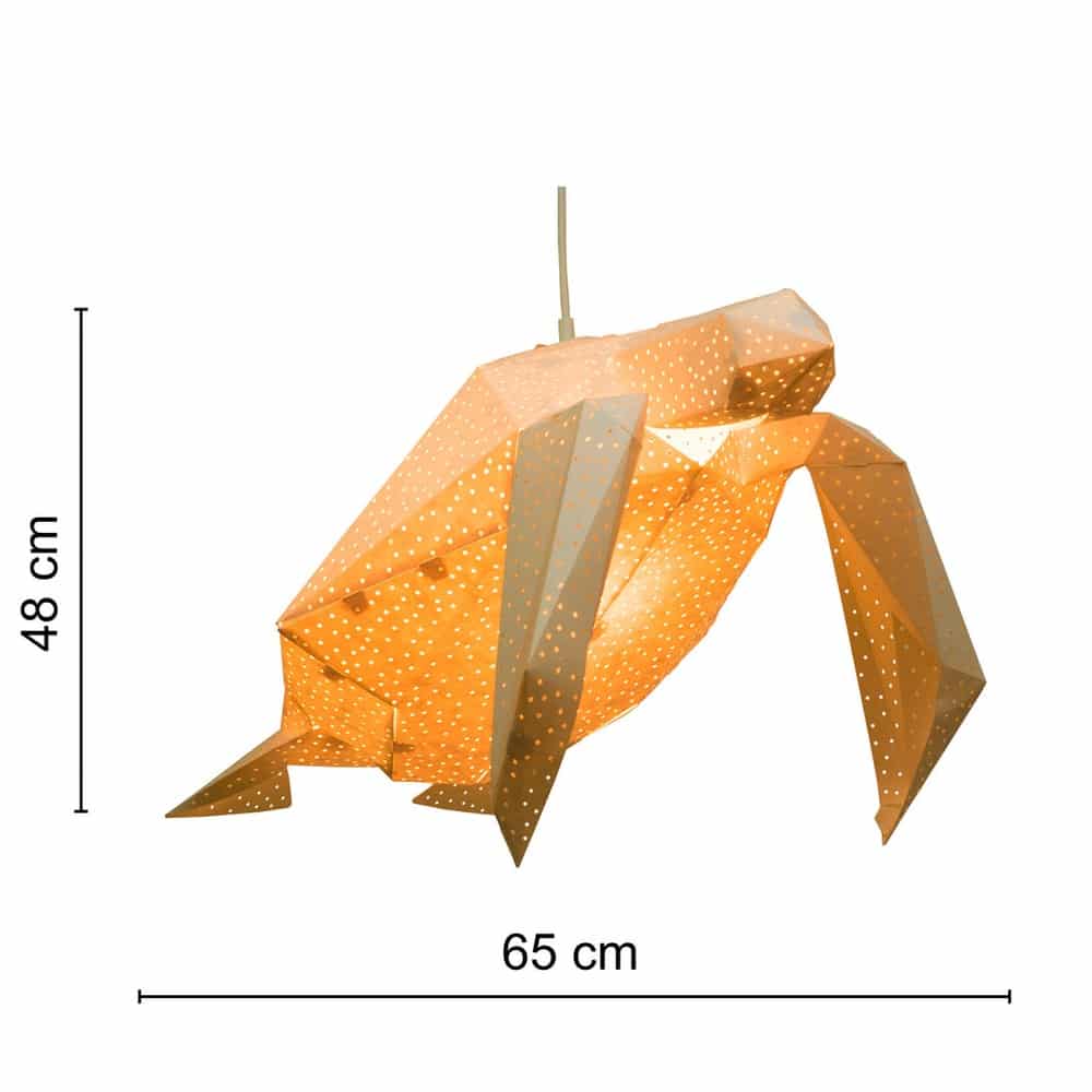 Sea Turtle Origami Lampe, Weiß