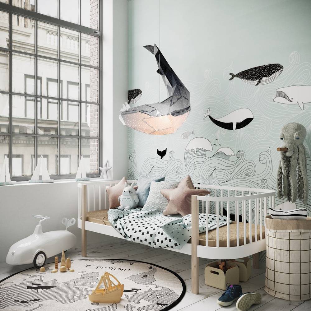 Black Whale Lampe