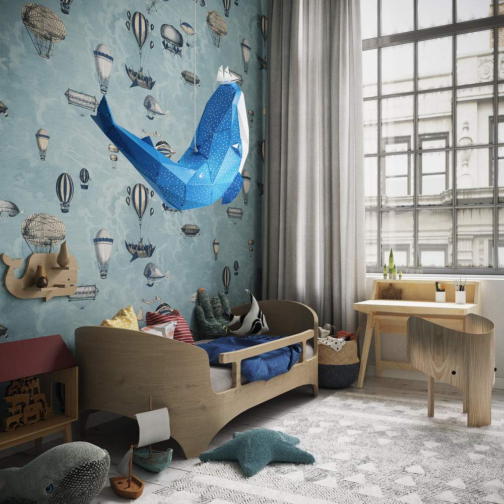 Blue Whale Lampe