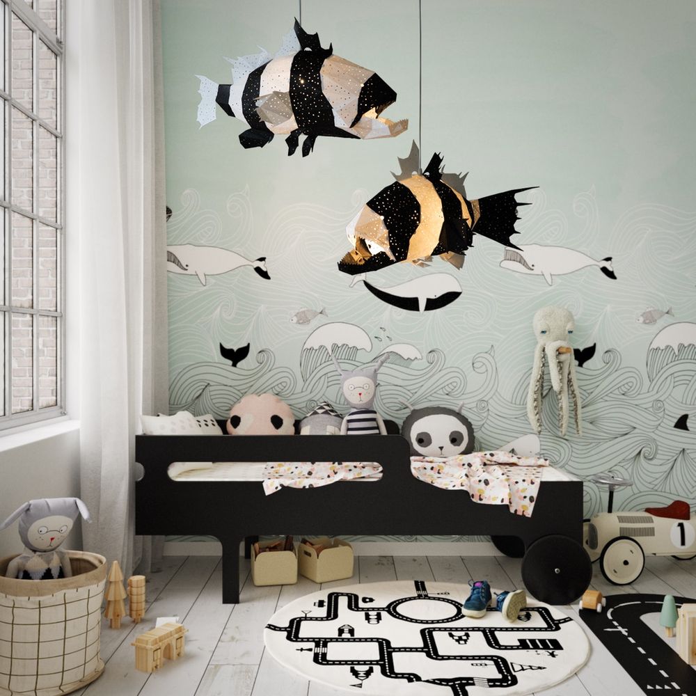 Giant Zebrafish Origami Lampe