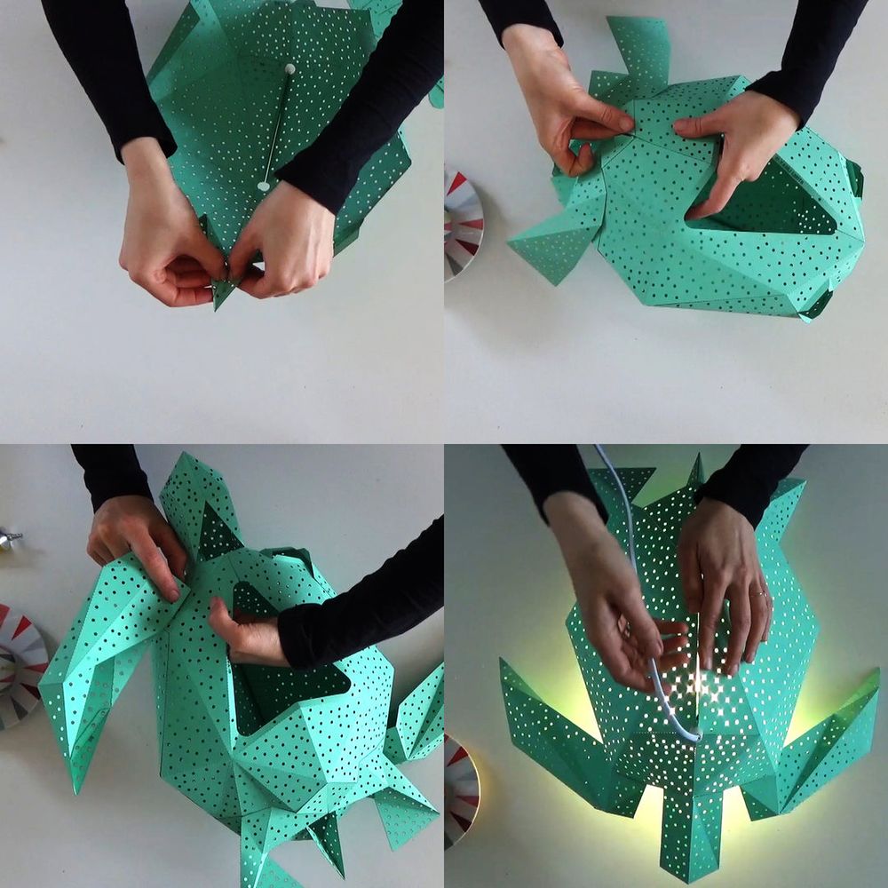 Sea Turtle Lampe DIY-Kit, Blau