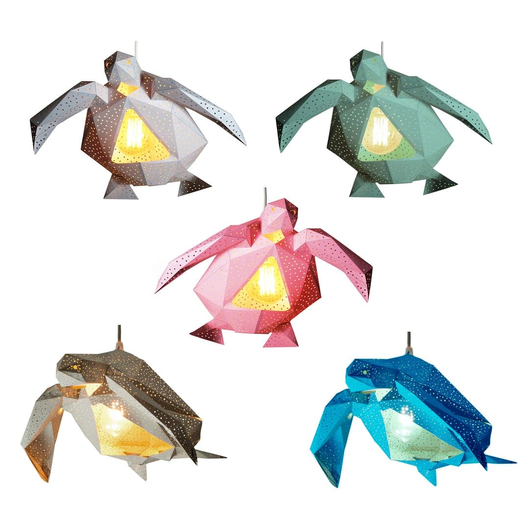 Sea Turtle Lampe DIY-Kit, Blau