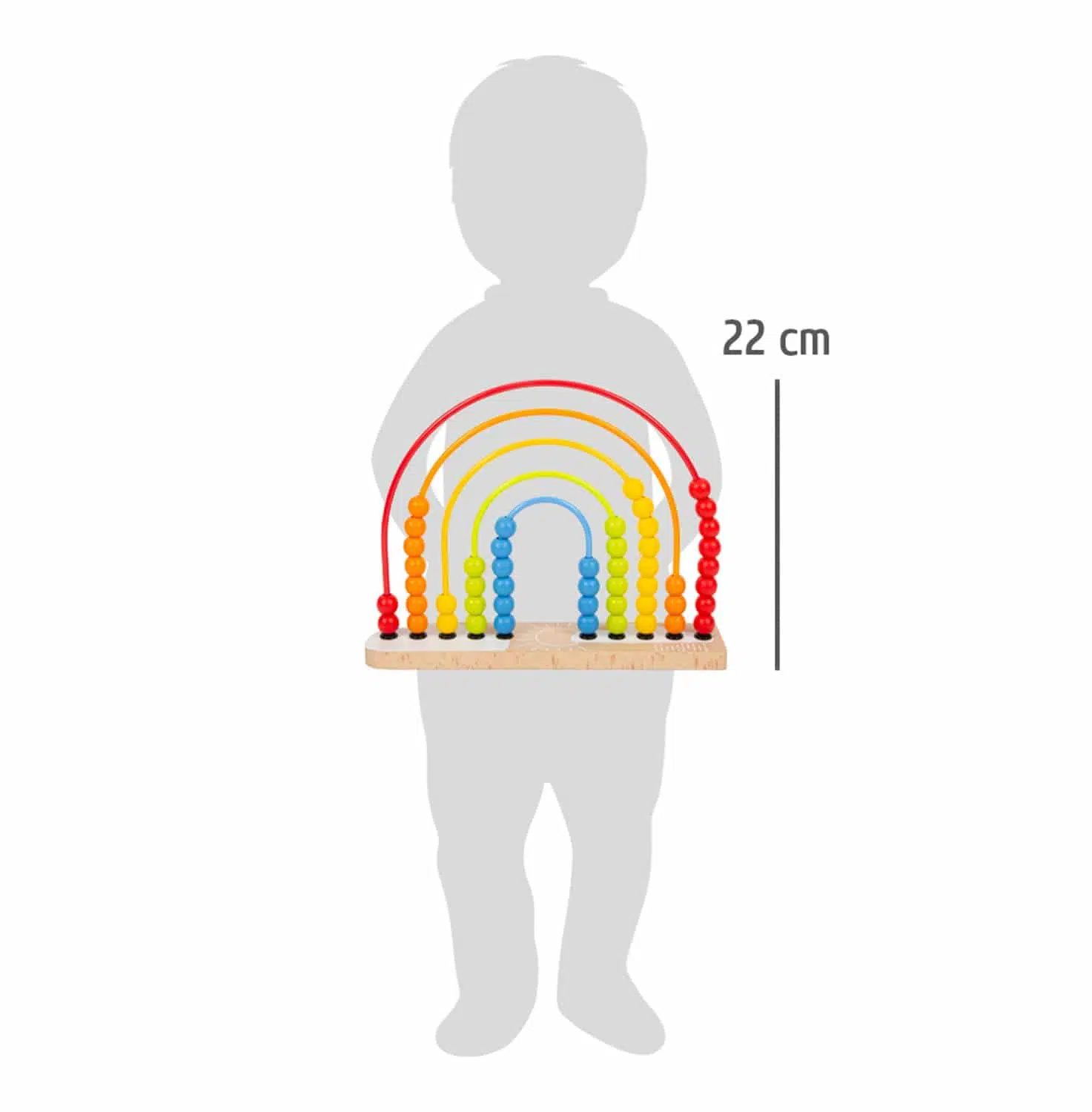 Motorikschleife und Abakus Regenbogen