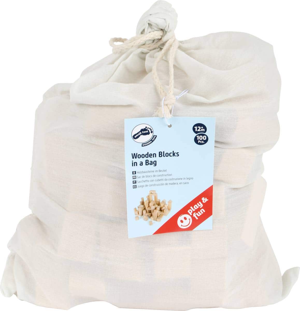 Holzbausteine Natur 100er-Pack