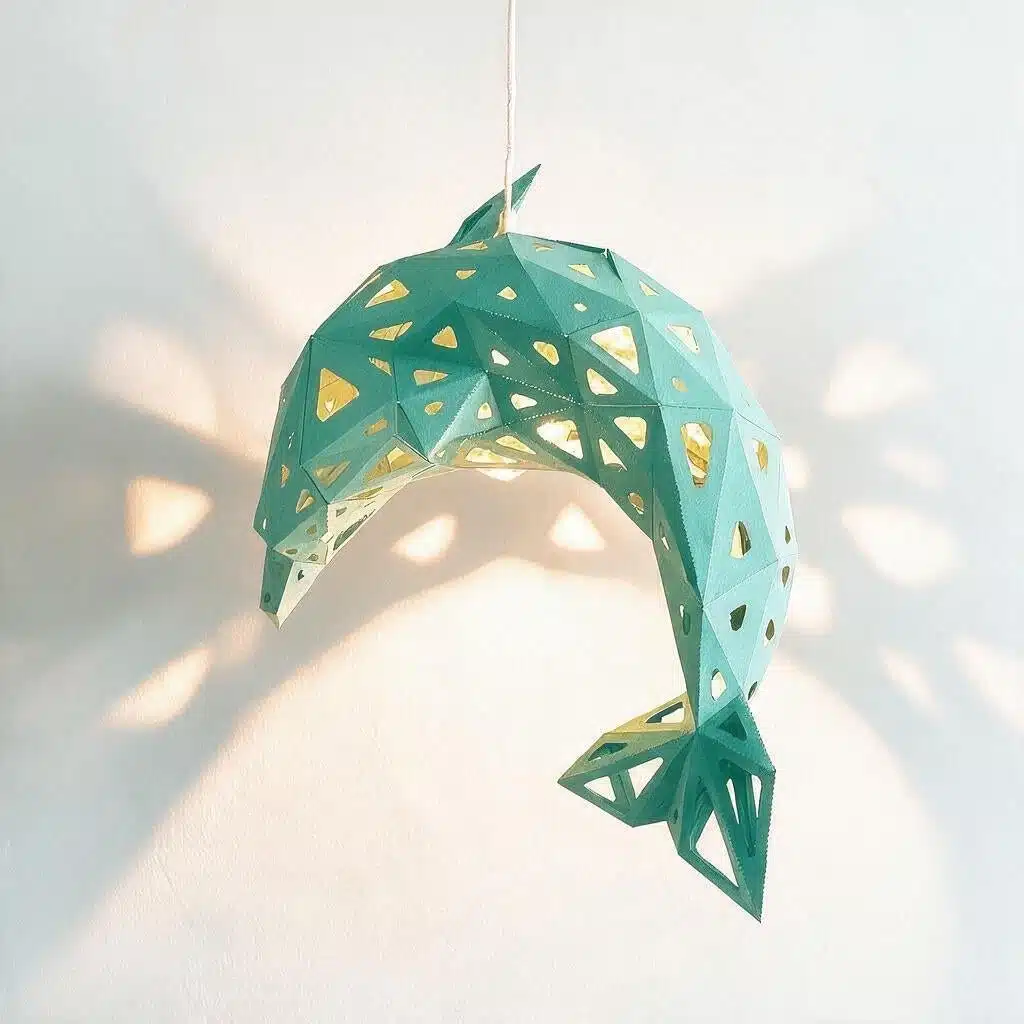 Coral Delfin-Lampenschirm – DIY-Set, Mint – Produktansicht