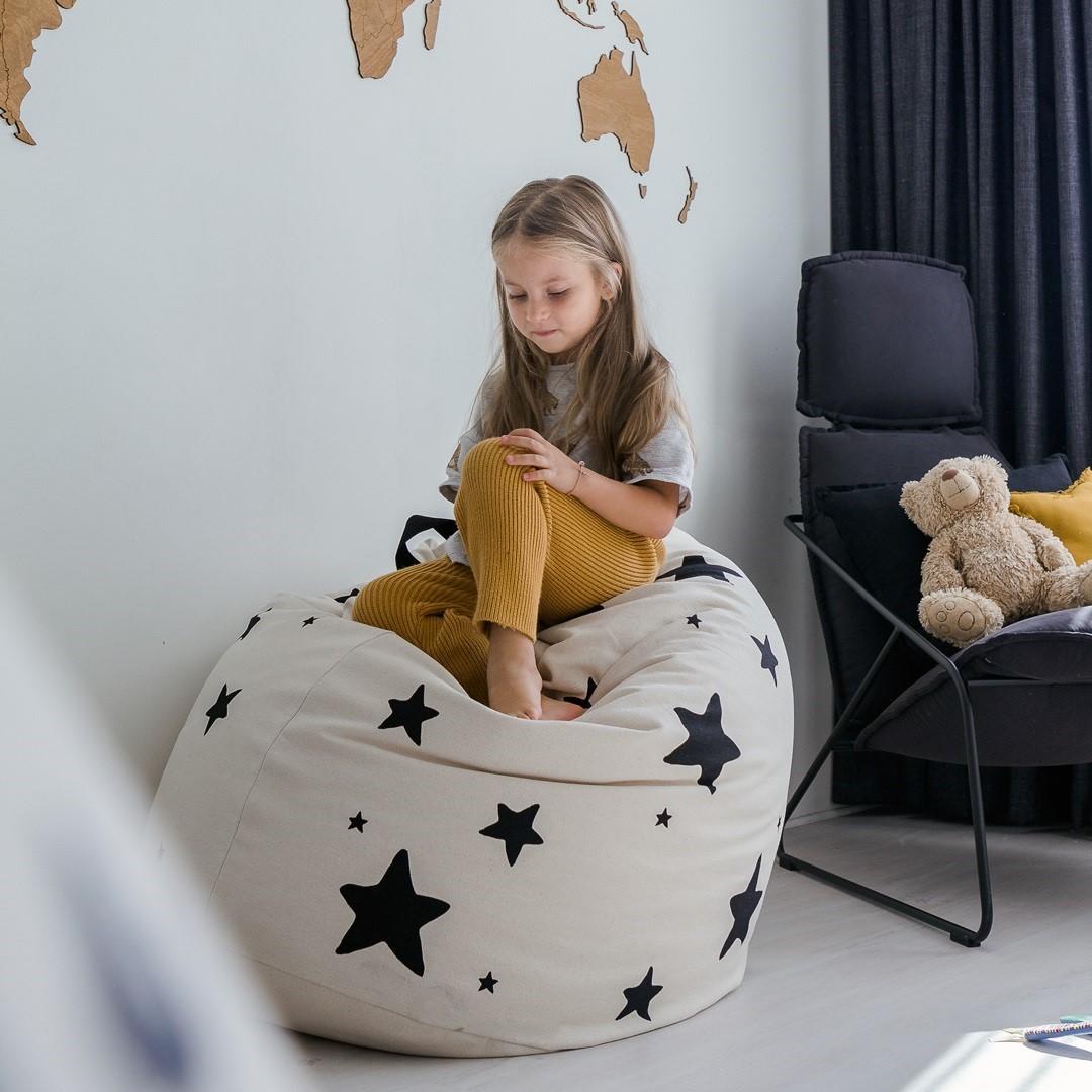 Sitzsack "Double Stars" Schwarz