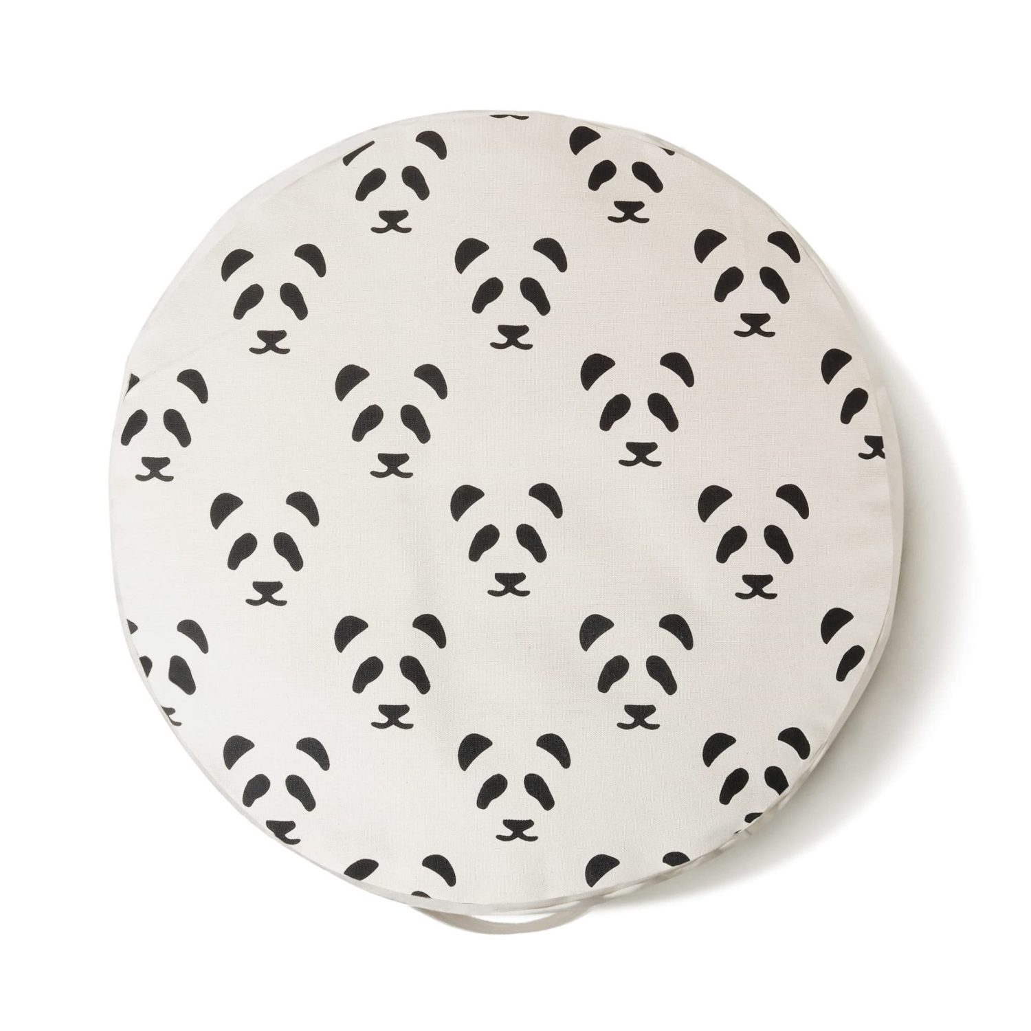 Sitzkissen "Pouf Black Pandas"
