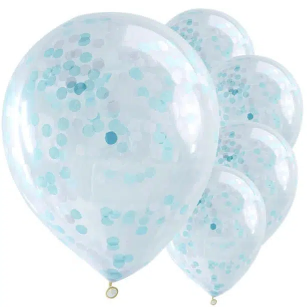 Konfetti Ballons, Blau