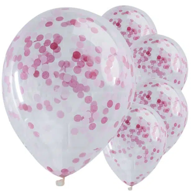 Konfetti Ballons, Rosa