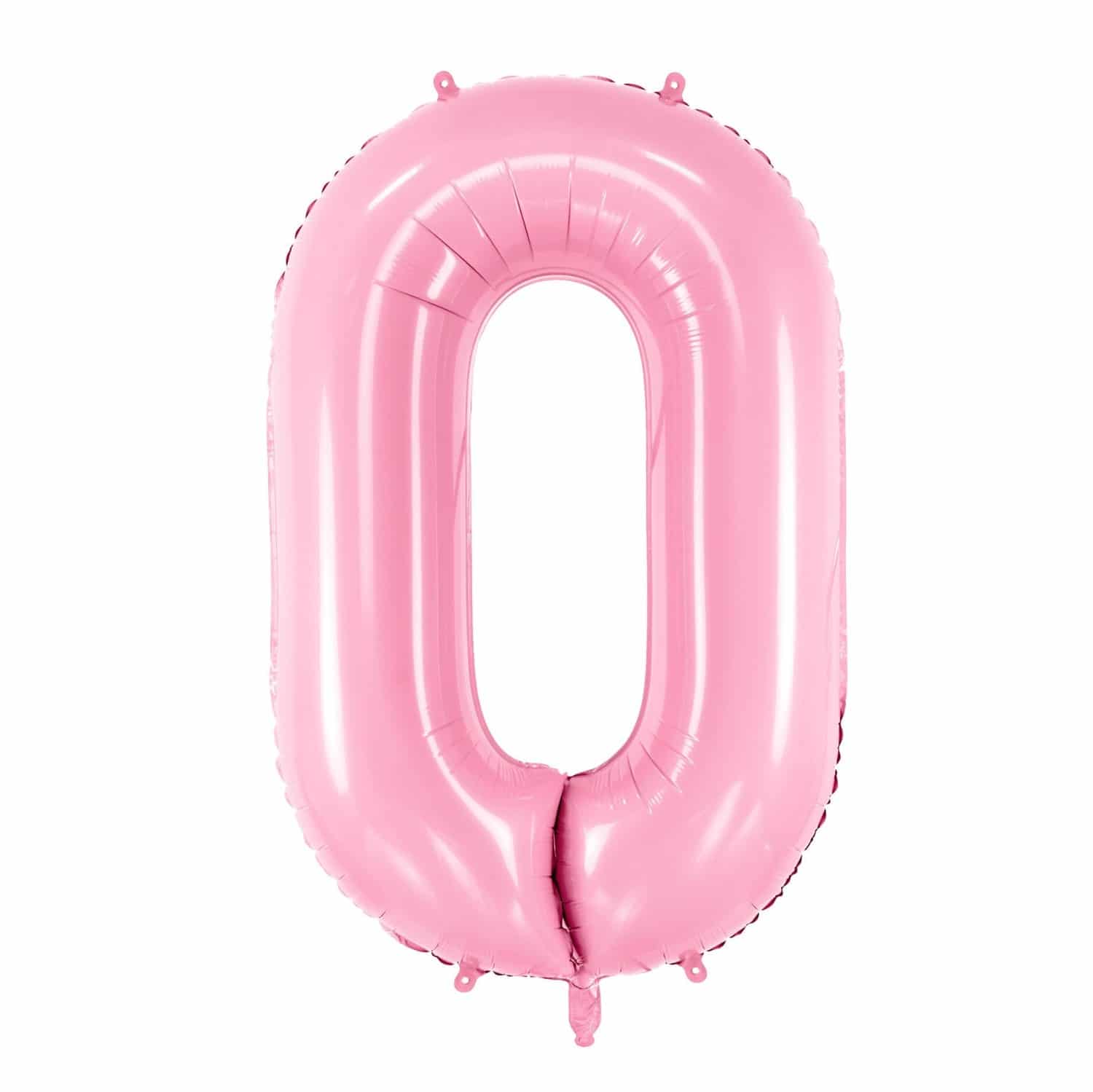 XL Folienballon Zahl "0" Rosa