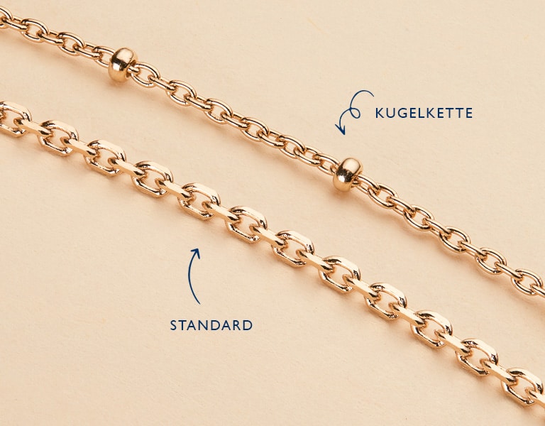 Personalisierte Du & Ich Mini Herz Halskette in 18kt Vergoldung