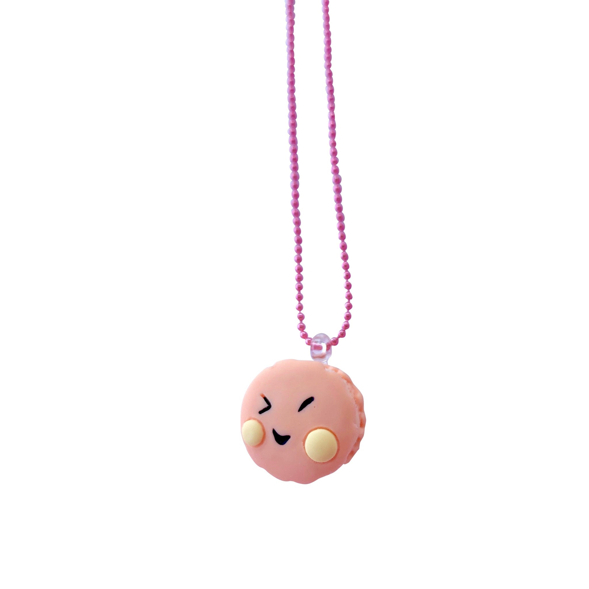 Kette "Smiley Macaron" Rose
