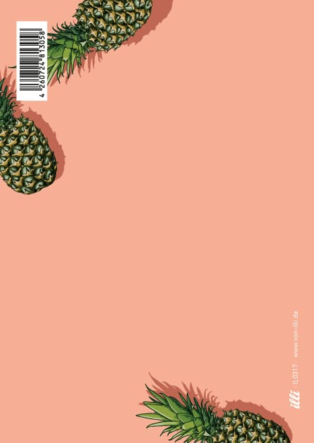 Postkarte Ananas "PINYA" von illi