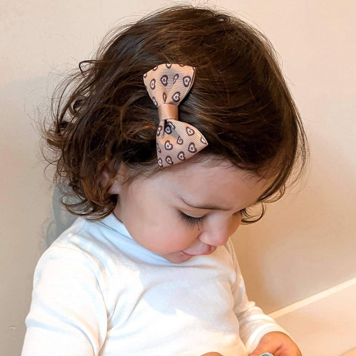 Haarspange, Schleife Retro Heart