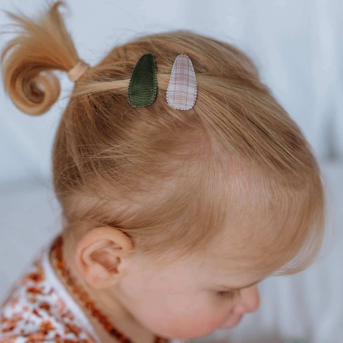 Mini Haarspangen, Neutral Check