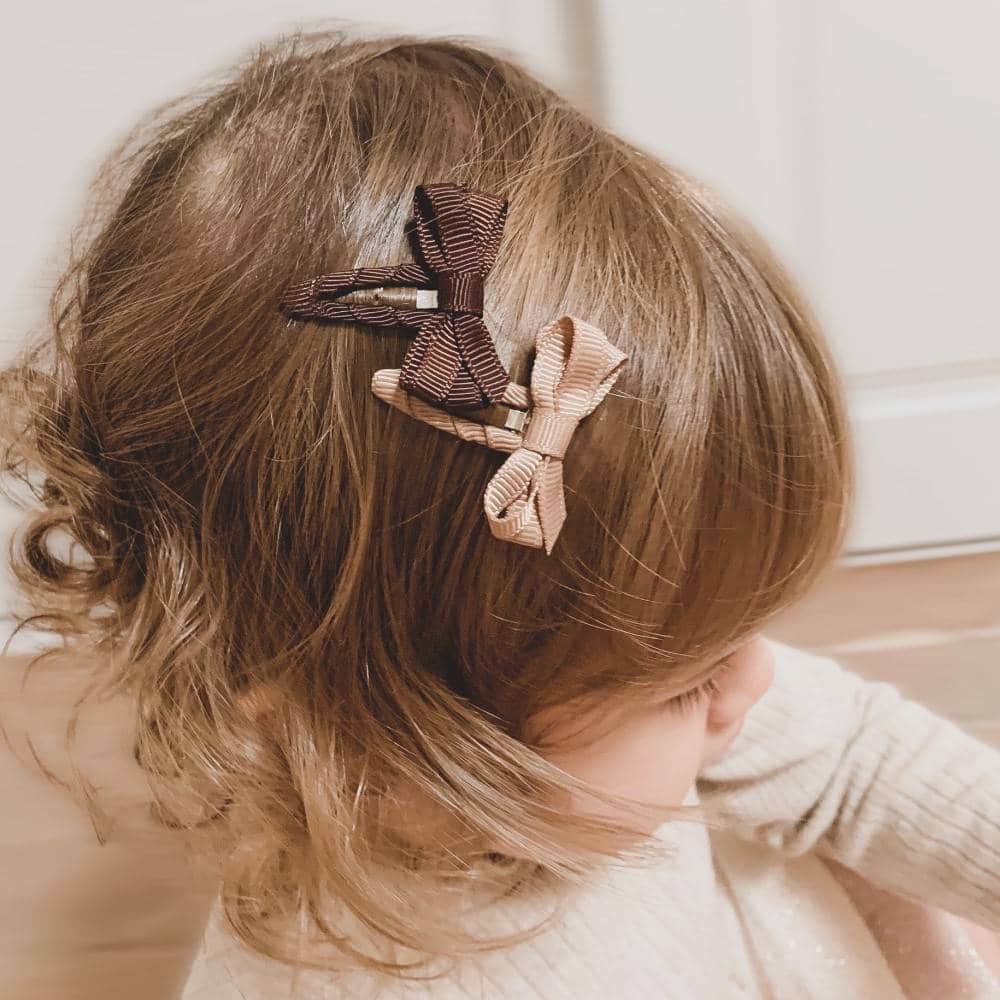 Mini Haarspangen, Schleife Retro