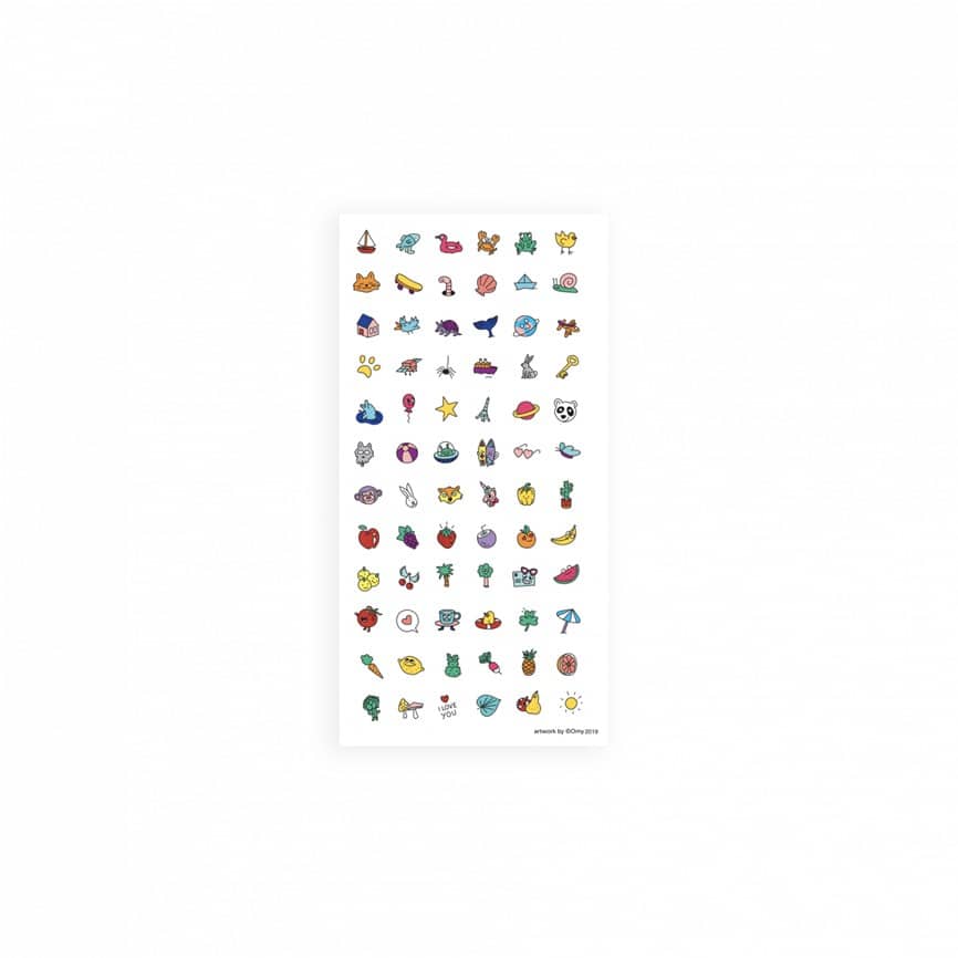 Nagelaufkleber, Sticker “Happy”