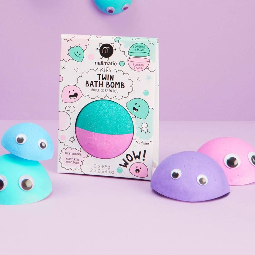 Badekugel "Twin Bath Bomb" Blue & Violet