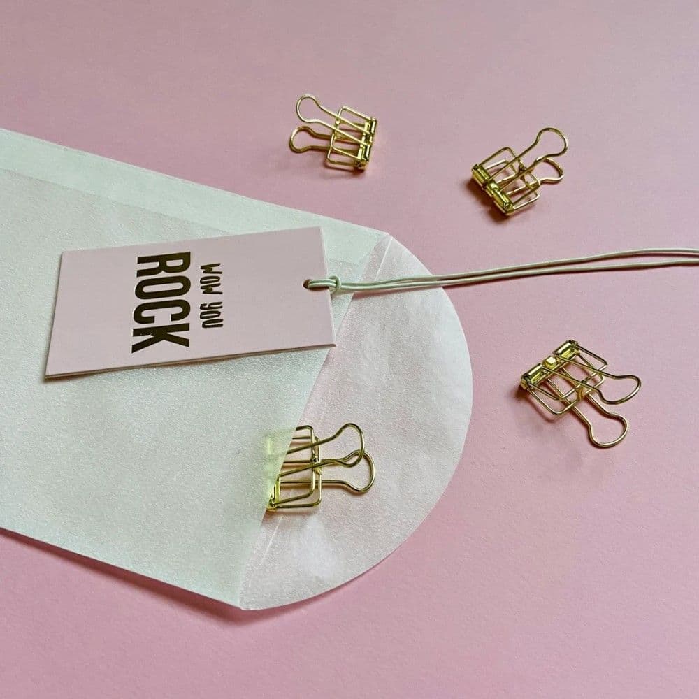 4 Clips, gold 1,9 cm