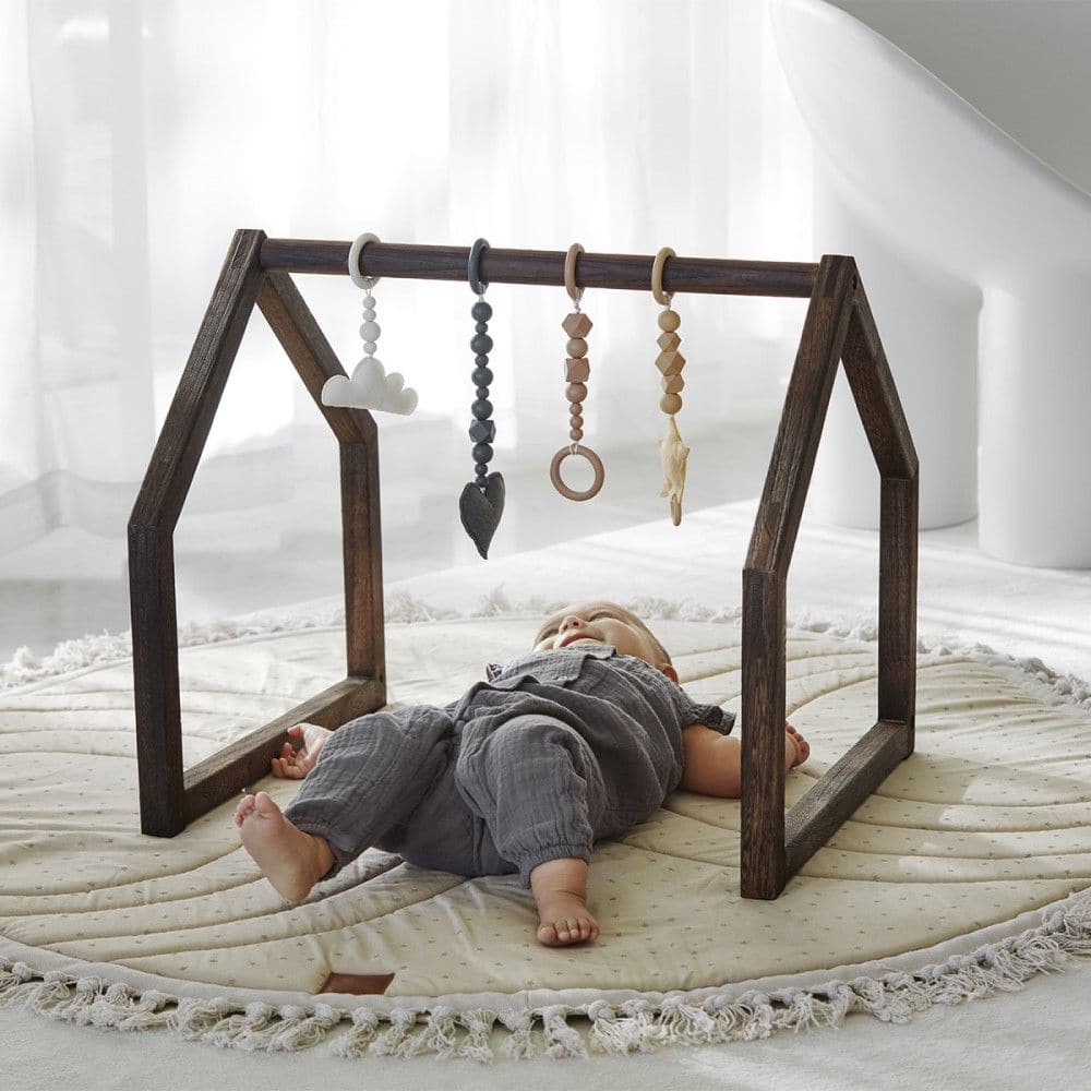 Spielbogen Baby-Gym, Dunkelbraun