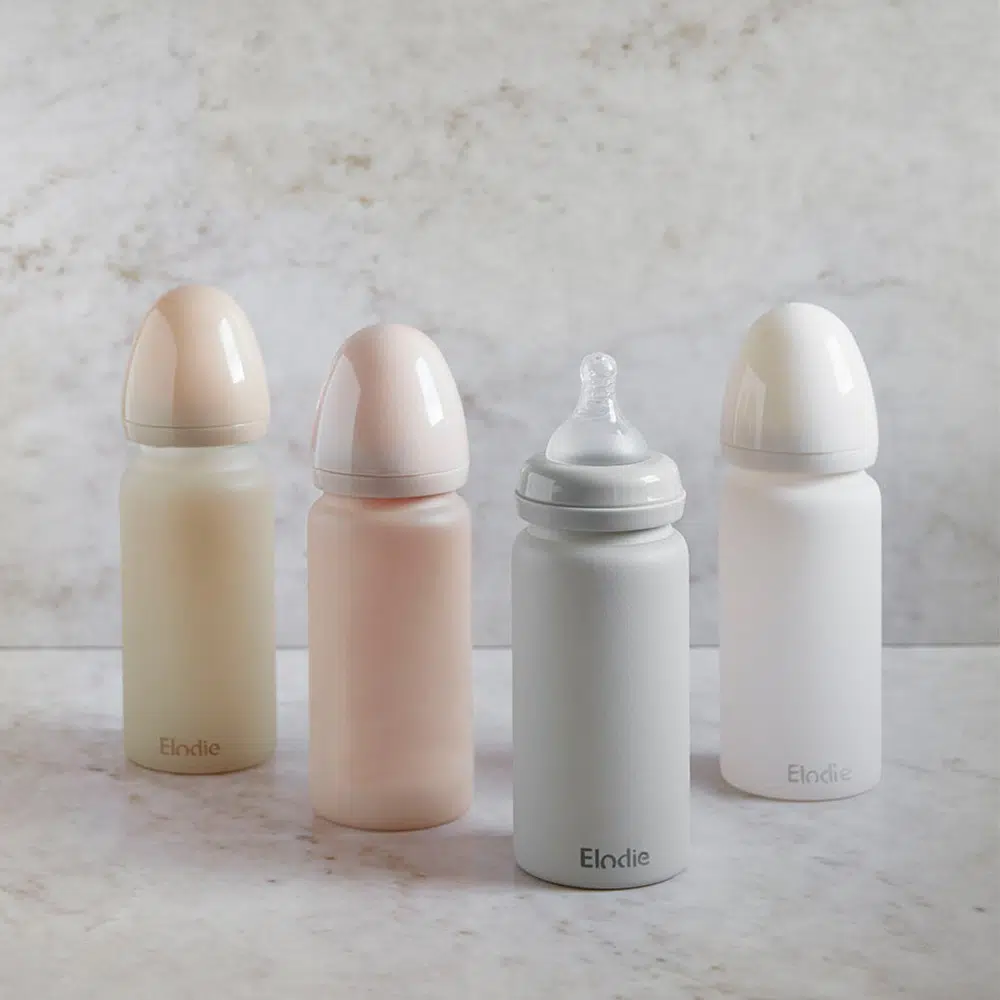 Babyflasche aus Glas, Vanilla White