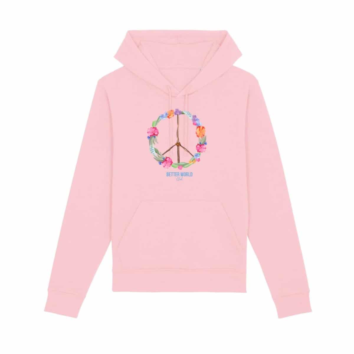 Better-World_Peace-Hoodie-Damen_Pink