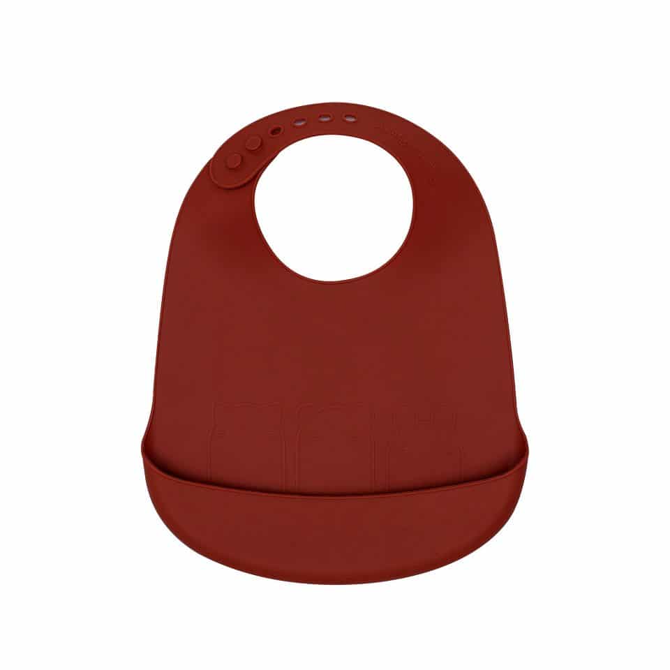 Lätzchen "Catchie Bibs" Rust & Beige, 2er Set