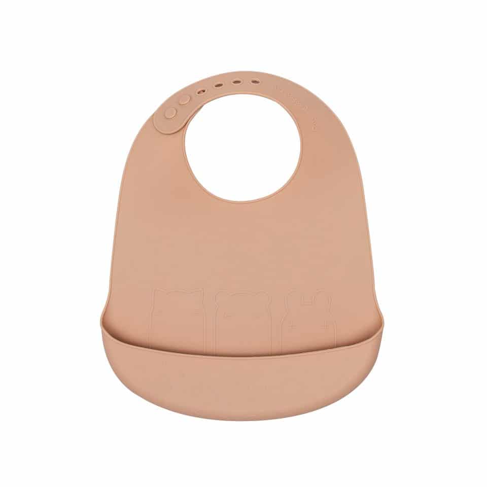 Lätzchen "Catchie Bibs" Rust & Beige, 2er Set