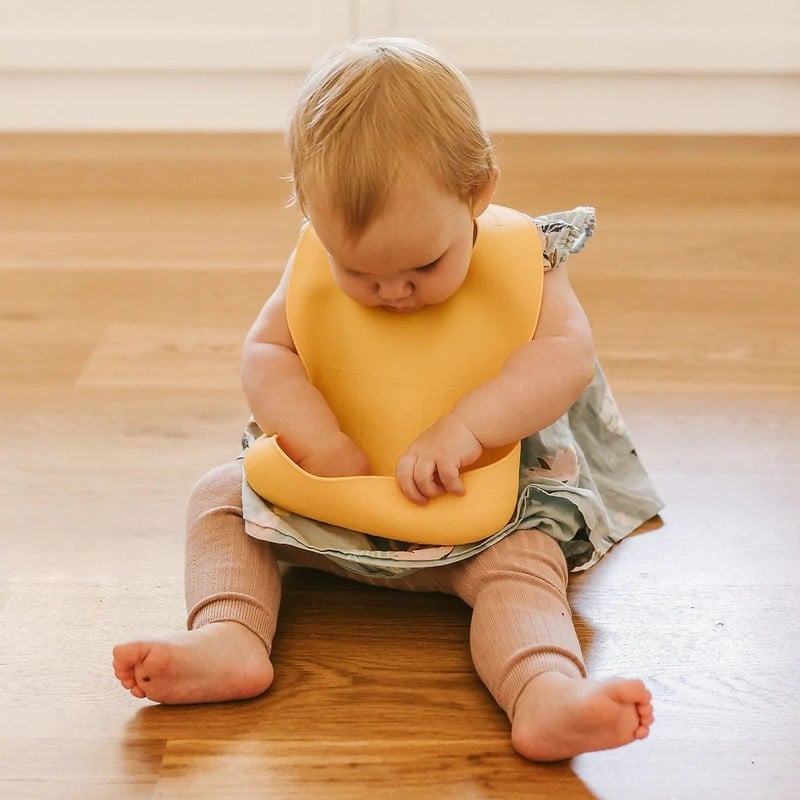 Lätzchen "Catchie Bibs" Rust & Beige, 2er Set