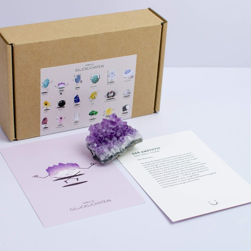 Amethyst Kristal, "Schutz, Balance & Schlafhilfe"