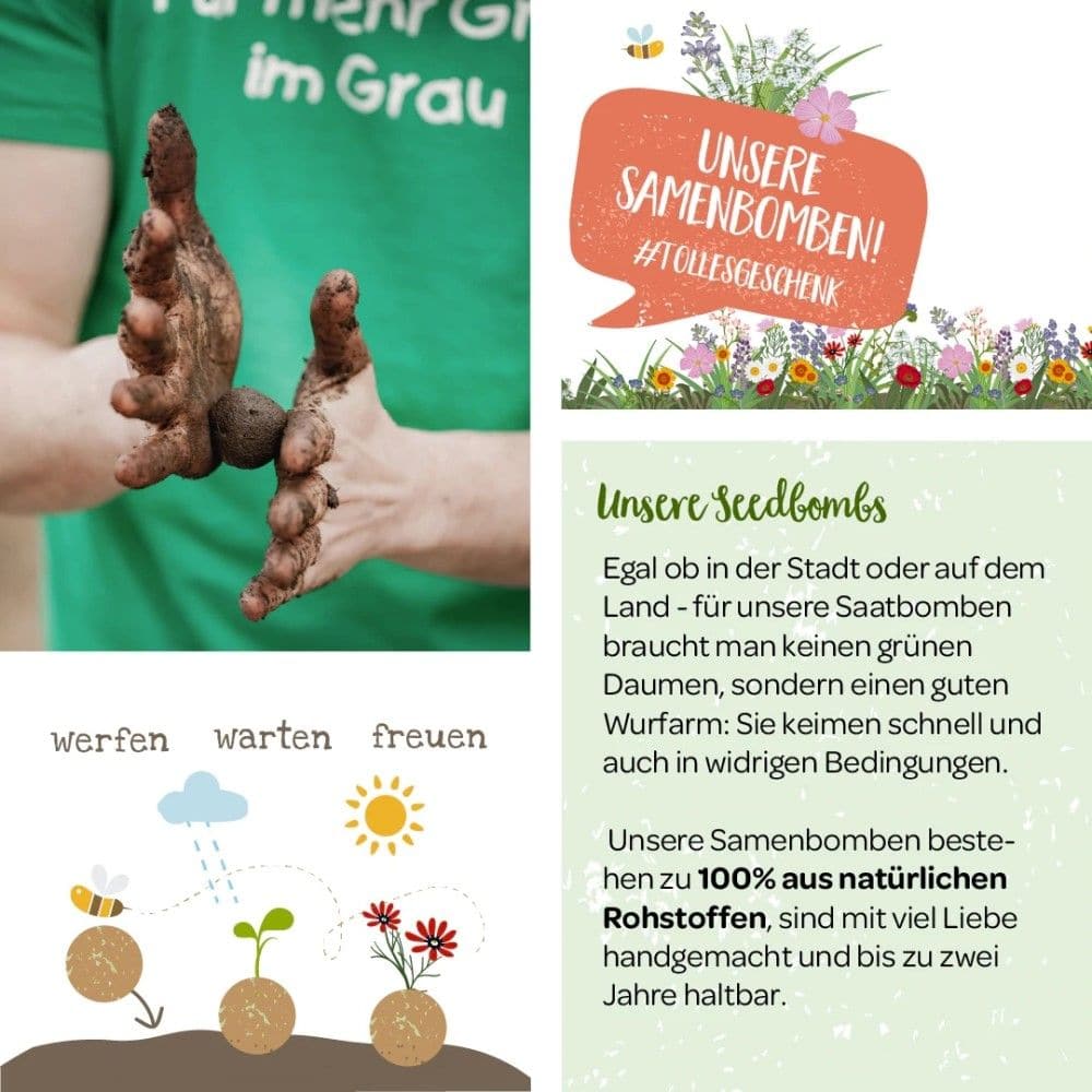 Murmeln, Bunte Seedbombs