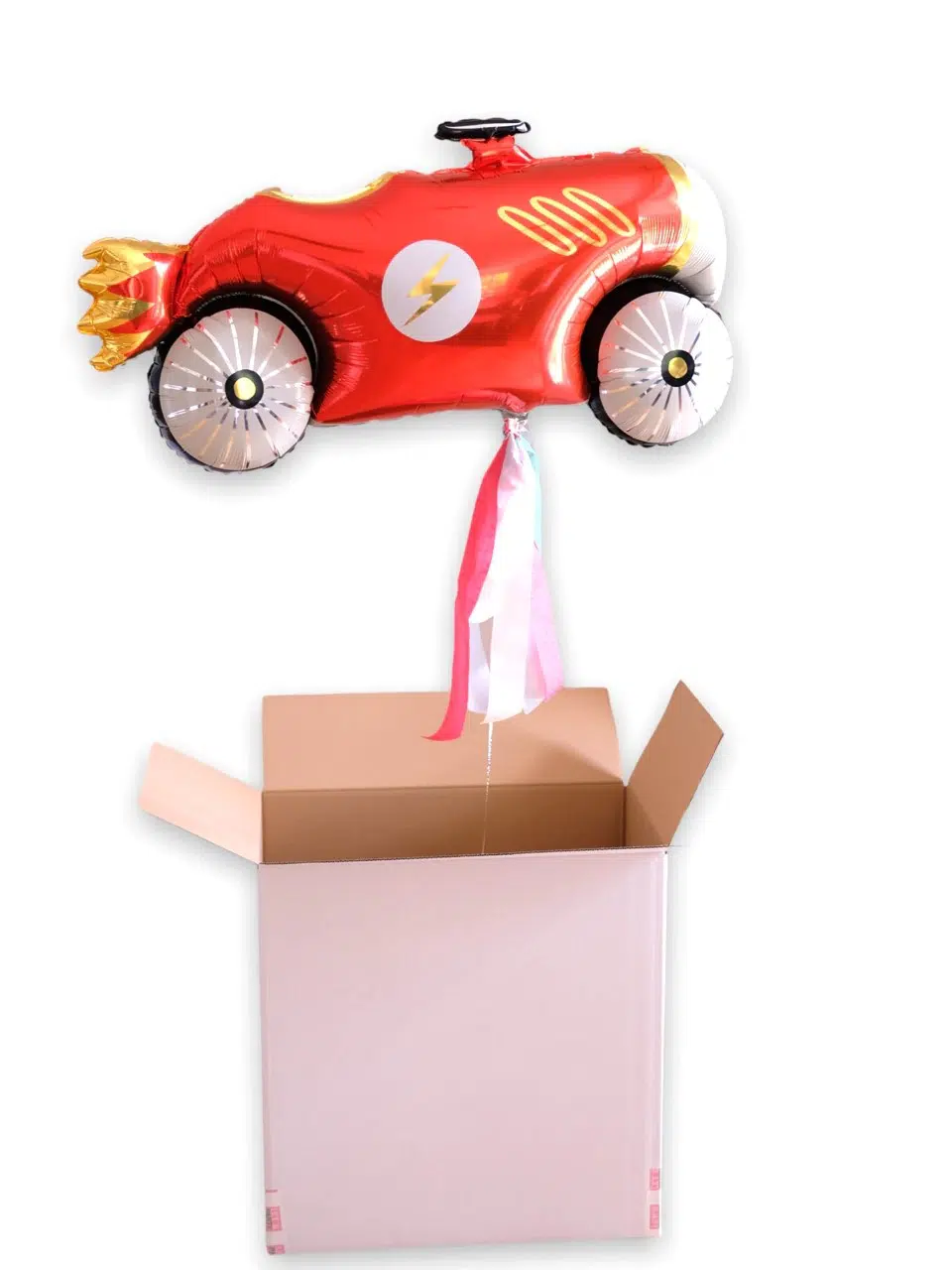 Folienballon Retro Car, mit Helium befüllt