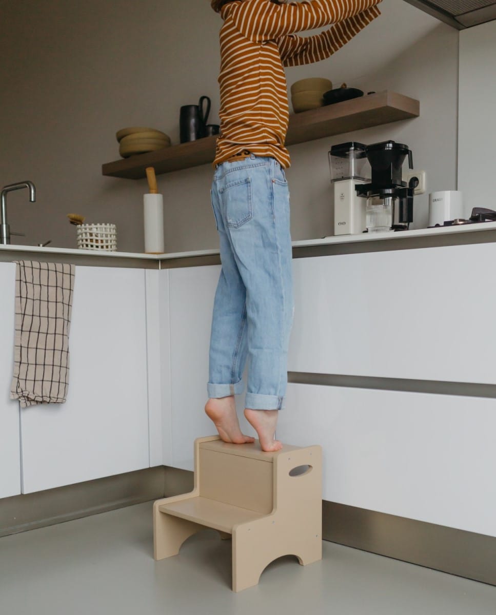 Tritthocker "Step Up", Beige