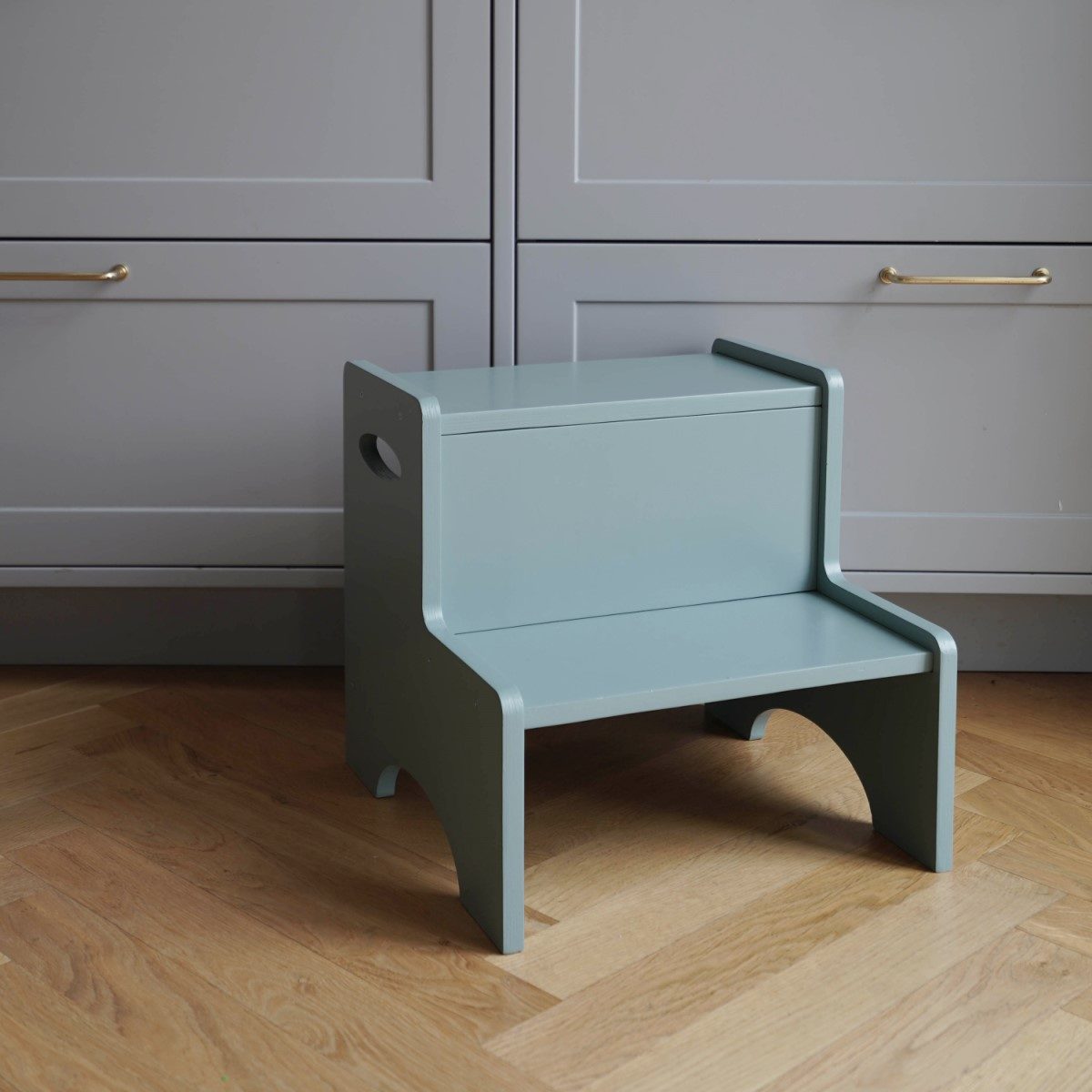 Tritthocker "Step Up", Olive Grün