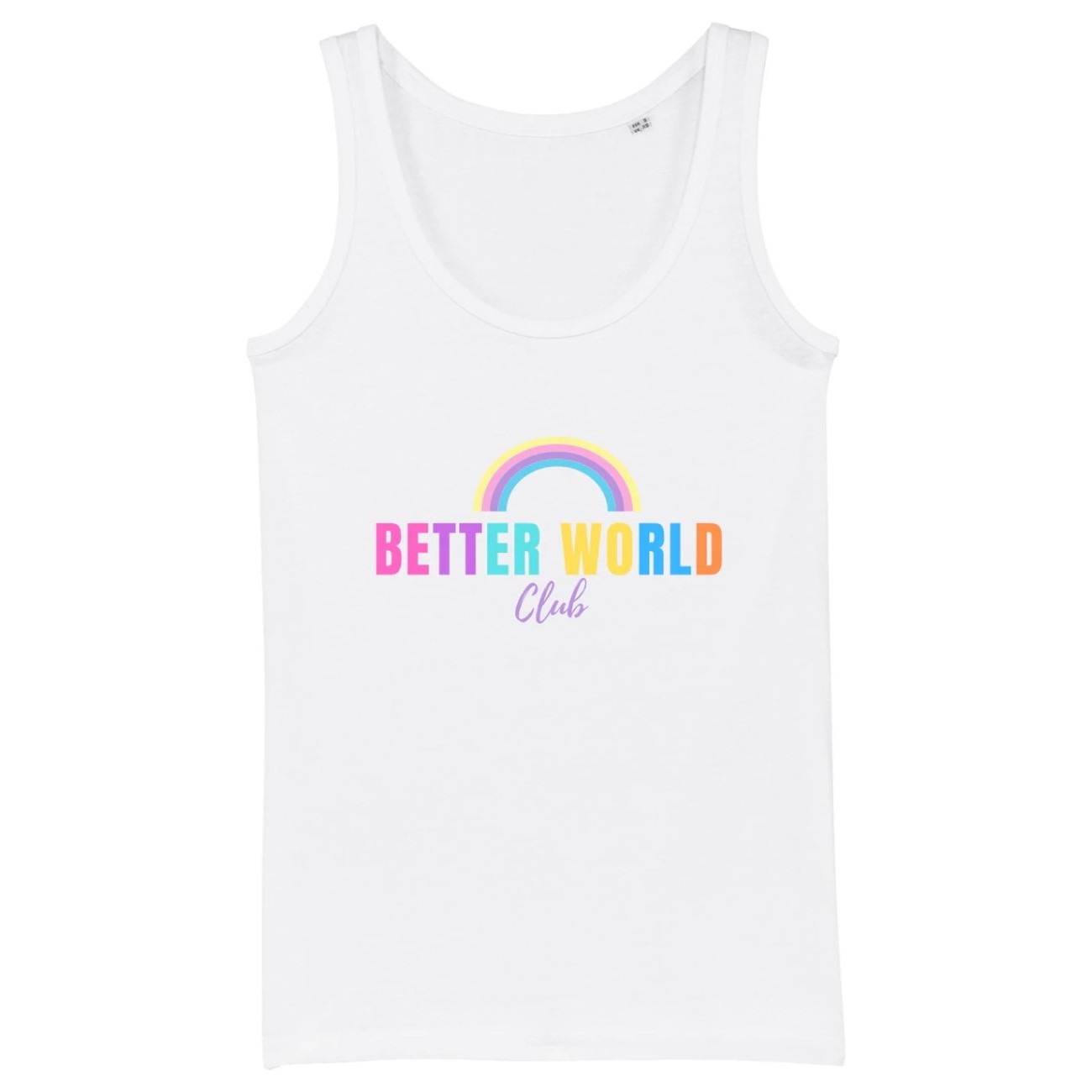 Tanktop regenbogen white the family circle