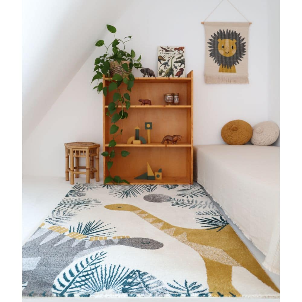 Kinderteppich "Sensaku" Dinosaurier