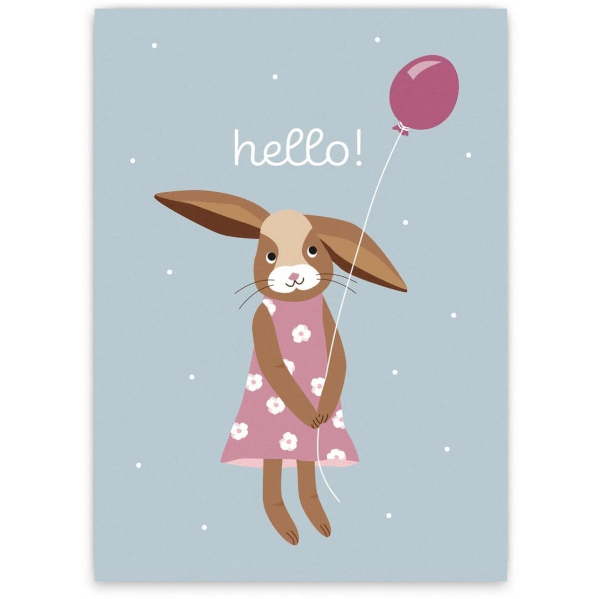 Postkarte "hello"