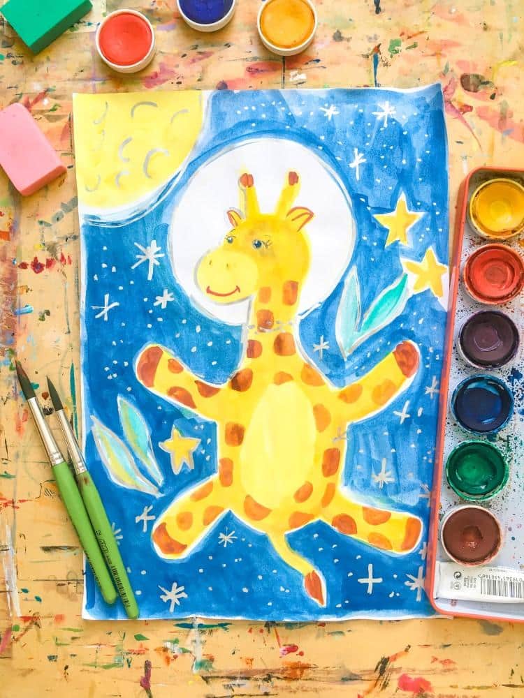 Malen & Zeichnen mit Wasserfarben und Buntstiften für Kinder (4-6), Gutschein