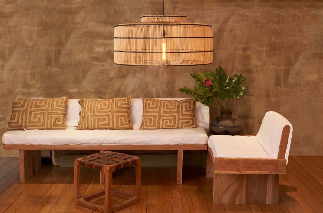 Lampenschirm, Rattan