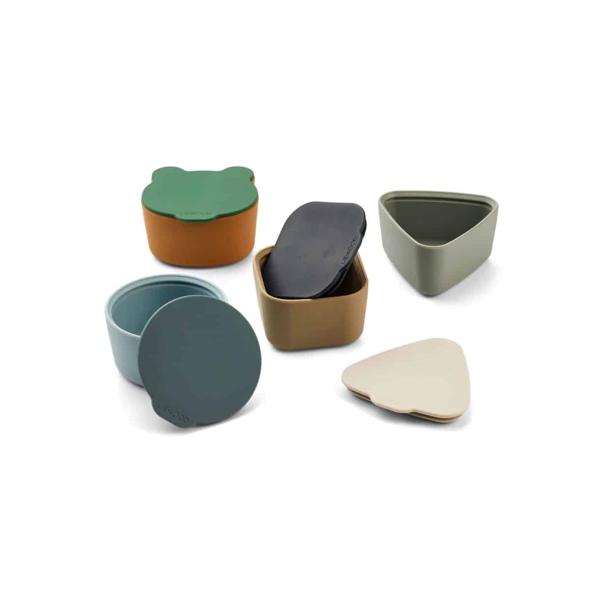 Snack Box "Toto" Blue multi mix, 4er-Set