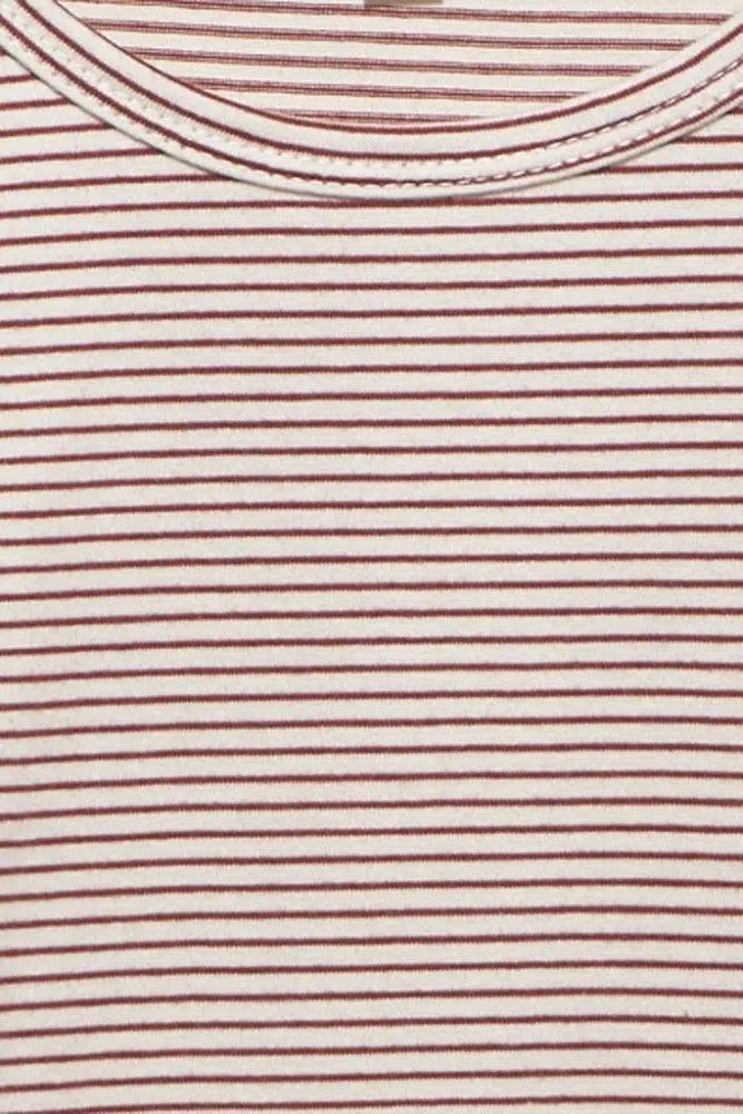 Longsleeve "Tommy" Braun & Weiß gestreift