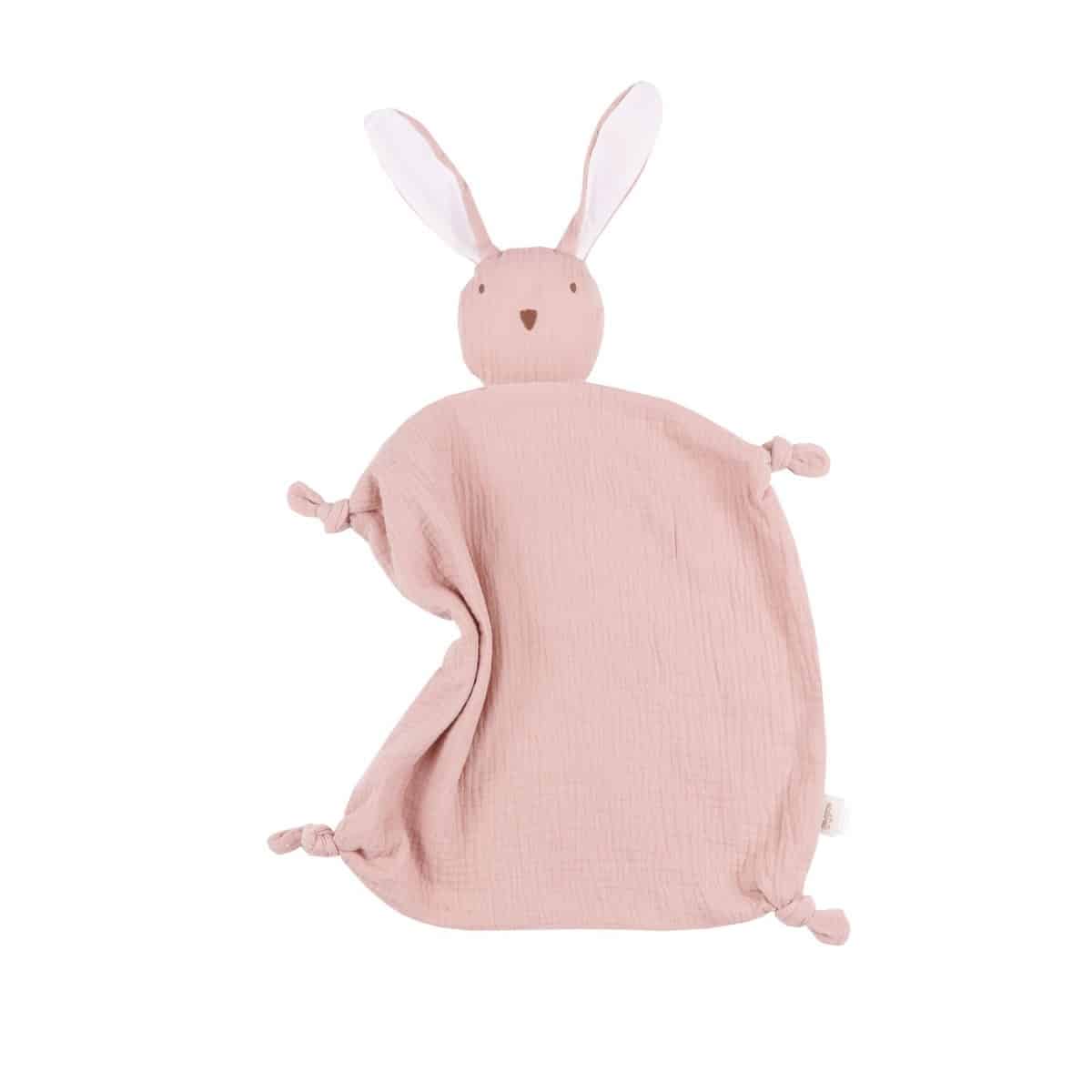 Kuscheltuch Hase, Rosa