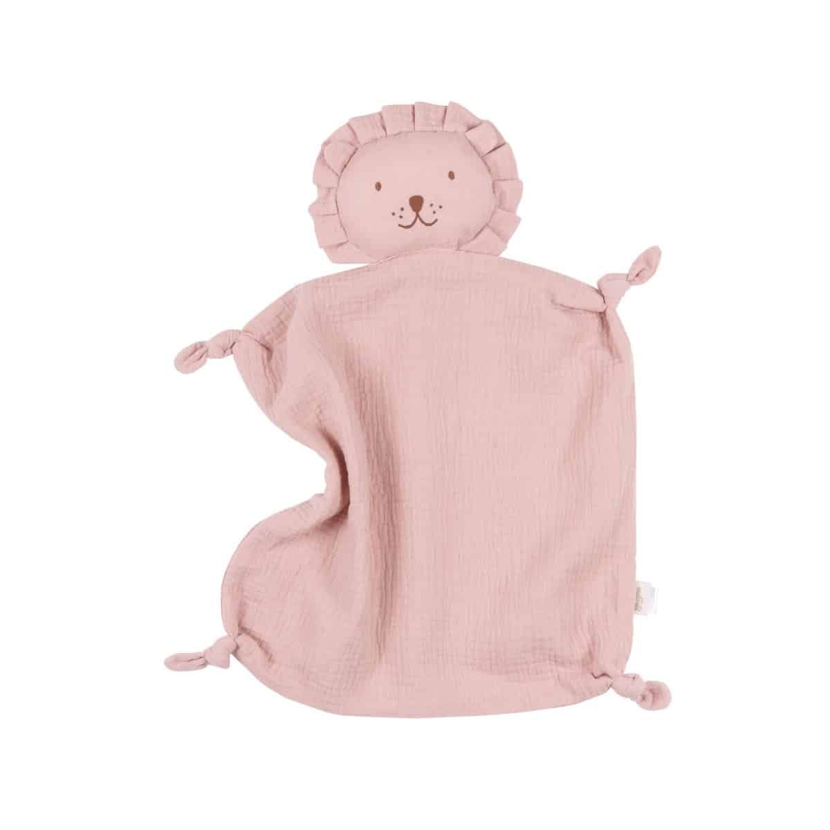 Kuscheltuch Löwe, Rosa