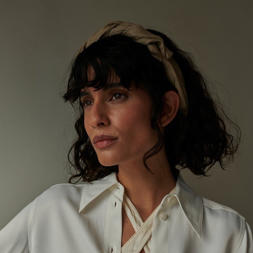 Haarreif Leinen, Pistachio