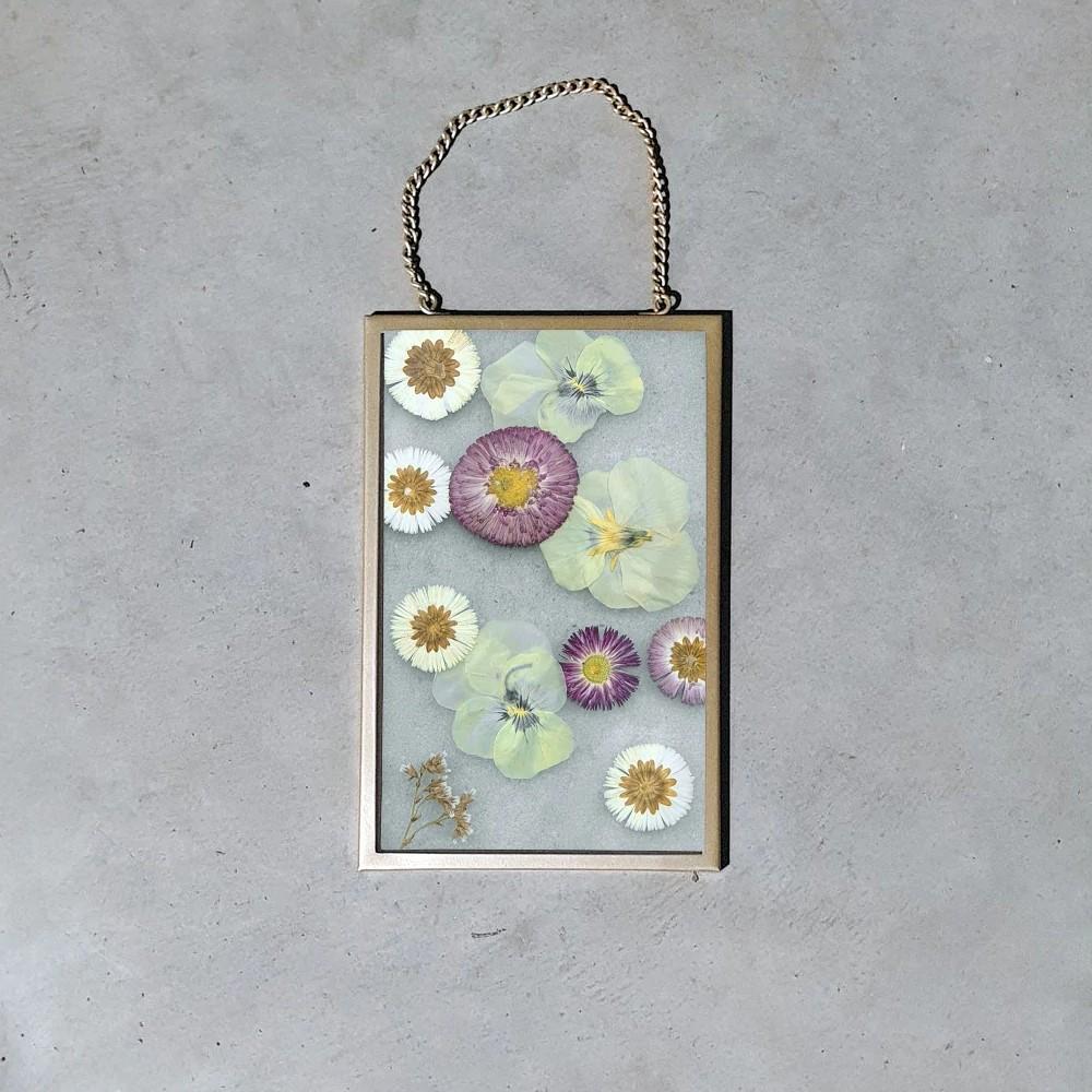 Blumenpresse mit/ohne Glasrahmen