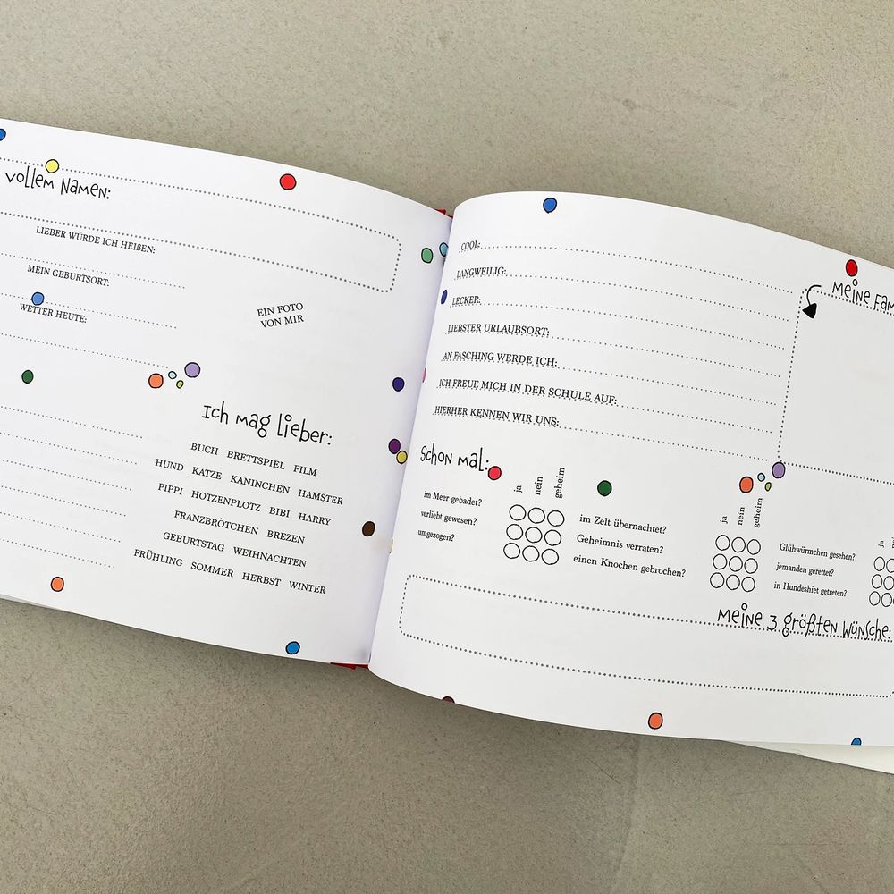 Freundschaftsbuch "Konfetti"
