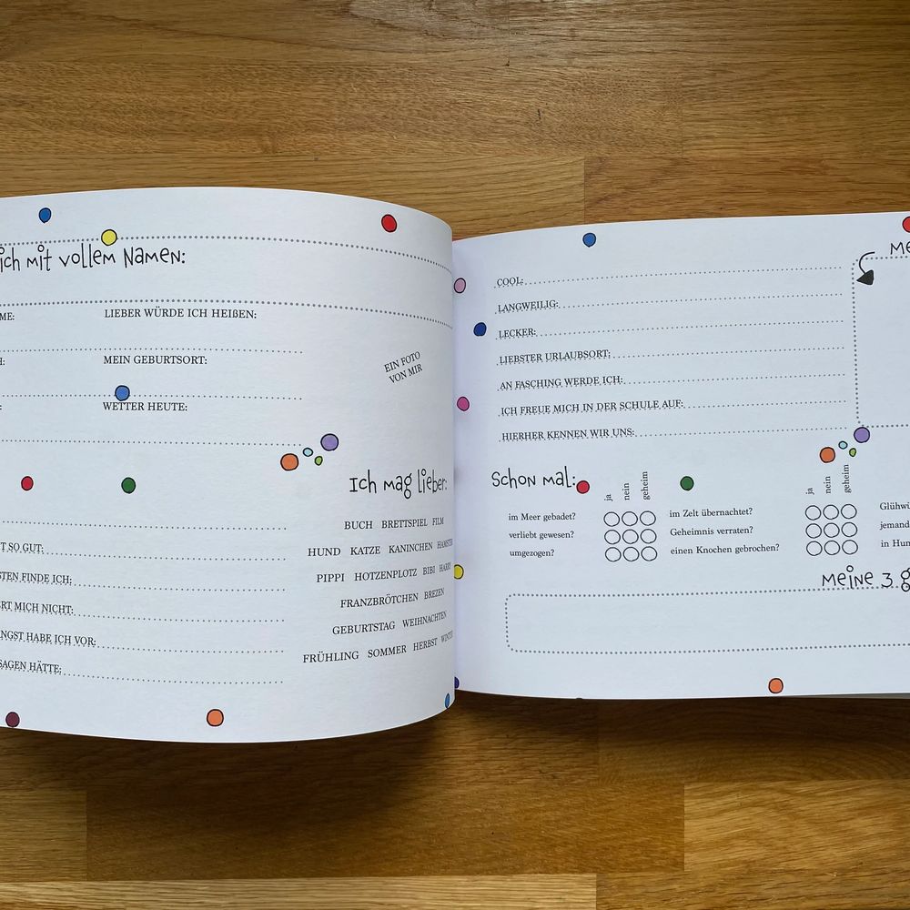 Freundschaftsbuch "Konfetti"