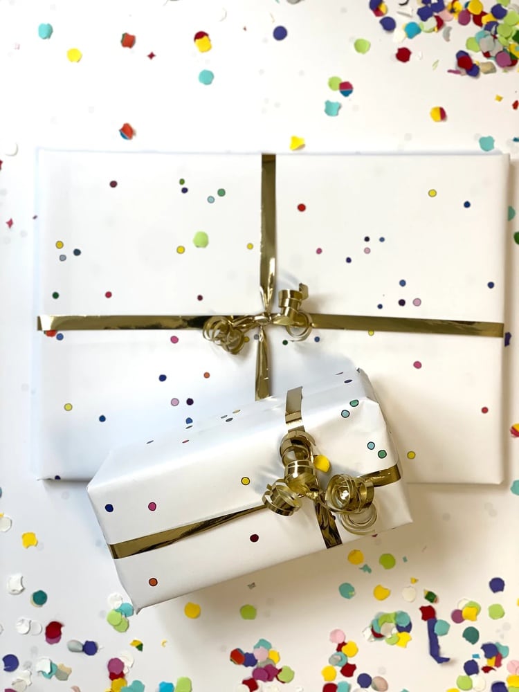 Geschenkpapier Konfetti