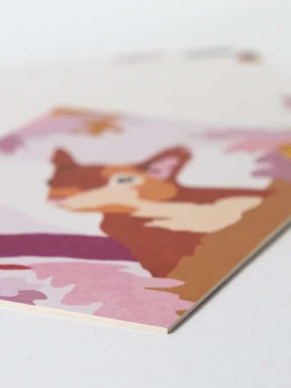 Postkarte Kunstdruck, Eichhörnchen